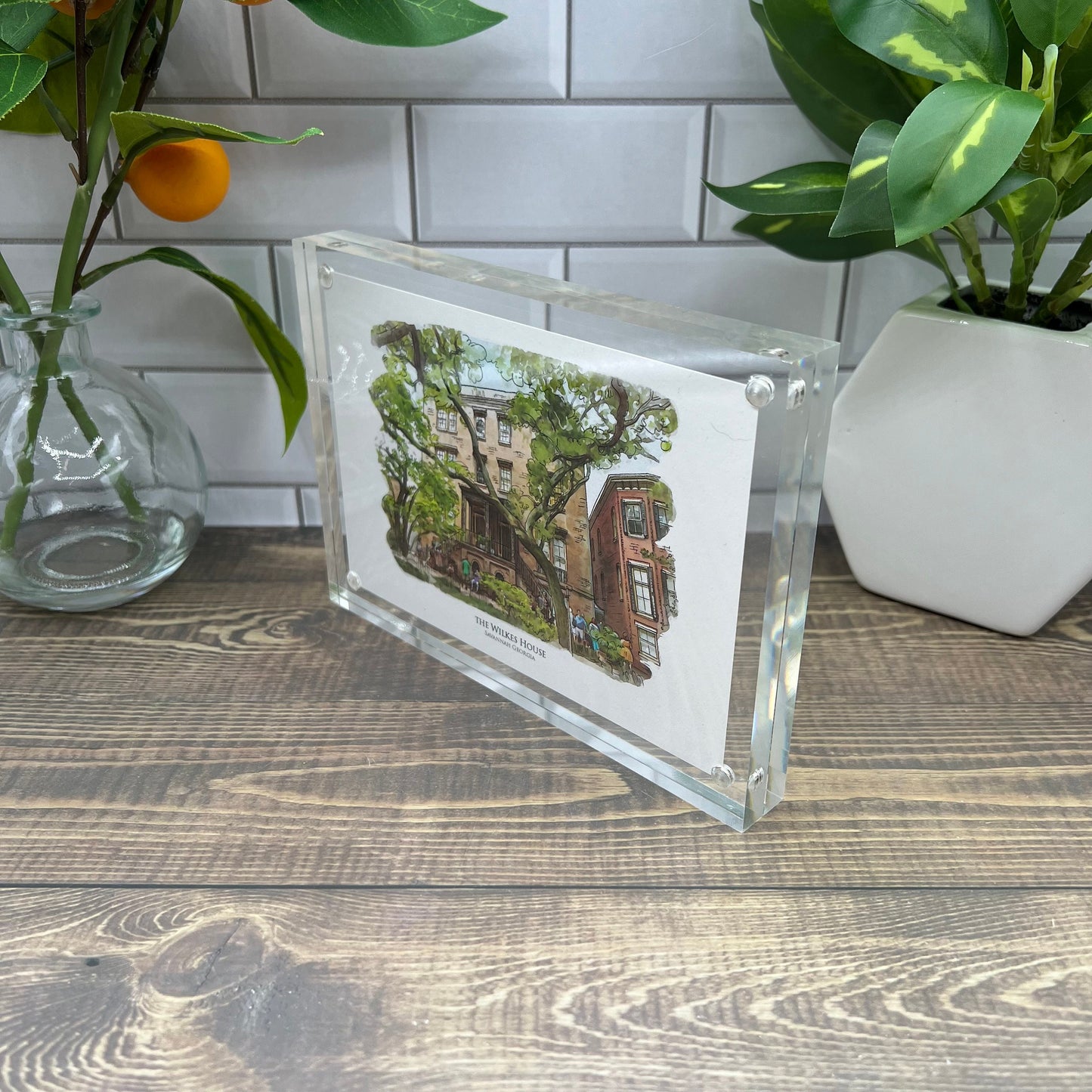 The Wilkes House House Savannah Georgia watercolor painting Giclee Fine Art Print (Framed or Unframed)