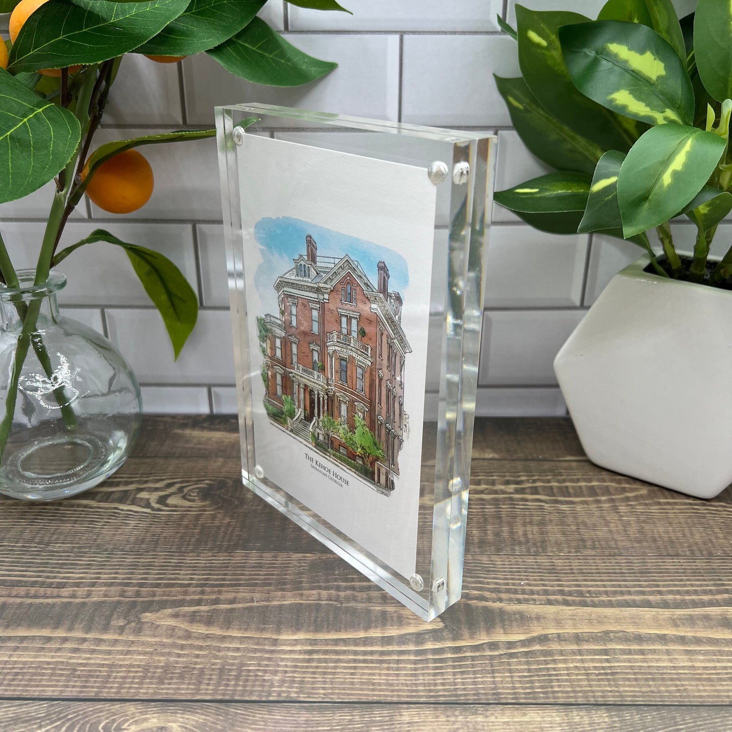 The Kehoe House Savannah Georgia watercolor painting Giclee Fine Art Print (Framed or Unframed)