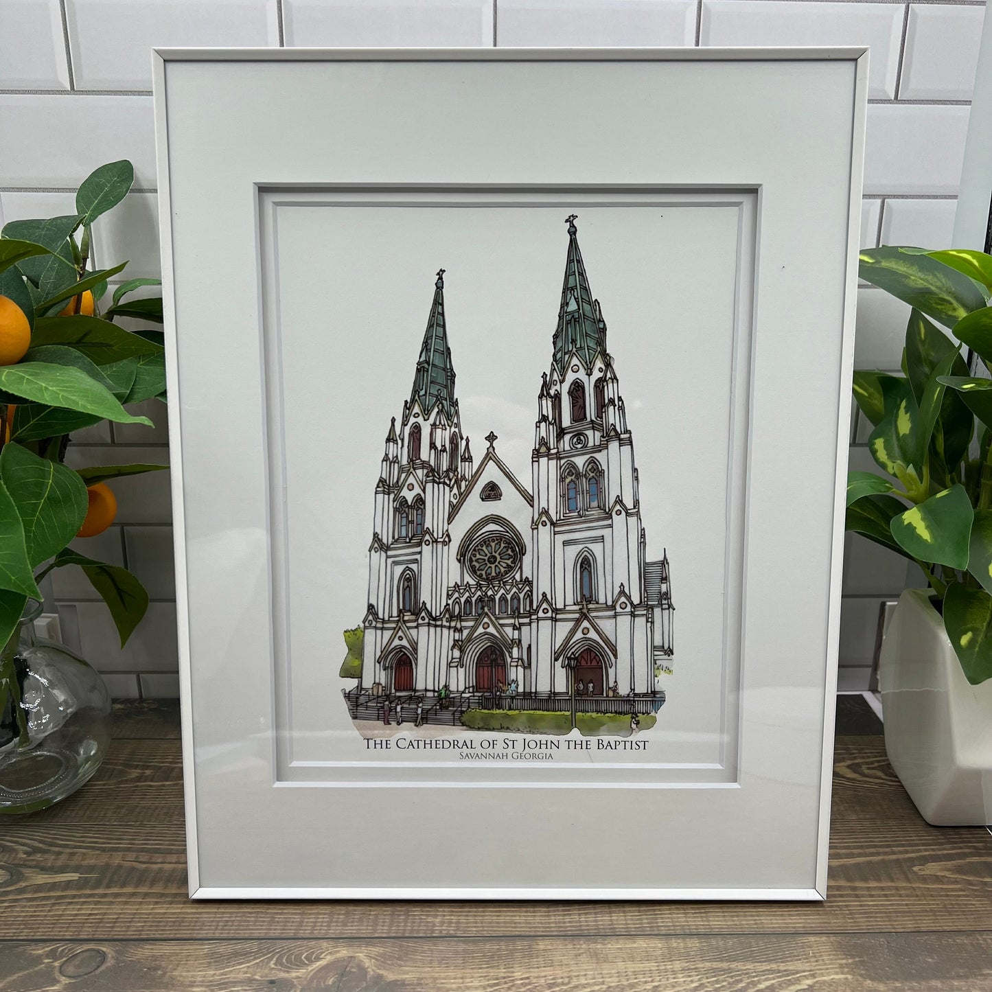 Savannah Georgia 20 ounce Tumbler | Savannah Art | Savannah Georgia Gift | Historic Savannah | The Cathedral of St John the Baptist