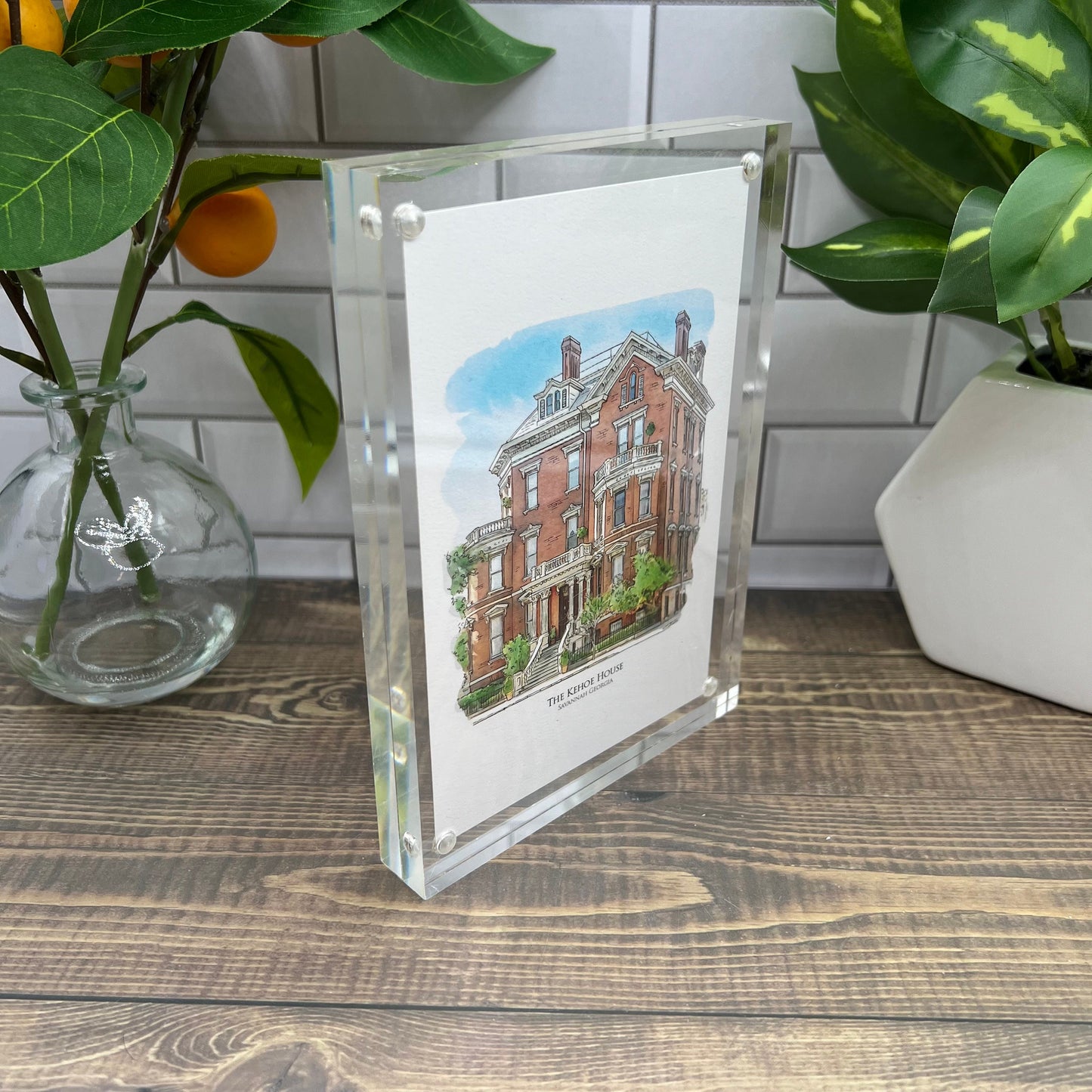 The Kehoe House Savannah Georgia watercolor painting giclée fine art print (framed or unfamed)