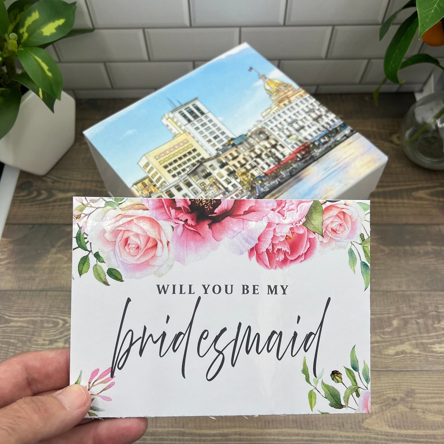 Personalized Custom Bridesmaid Proposal Gift Box - featuring Savannah Georgia - Will you be my Bridesmaid - Will you be my Maid of Honor