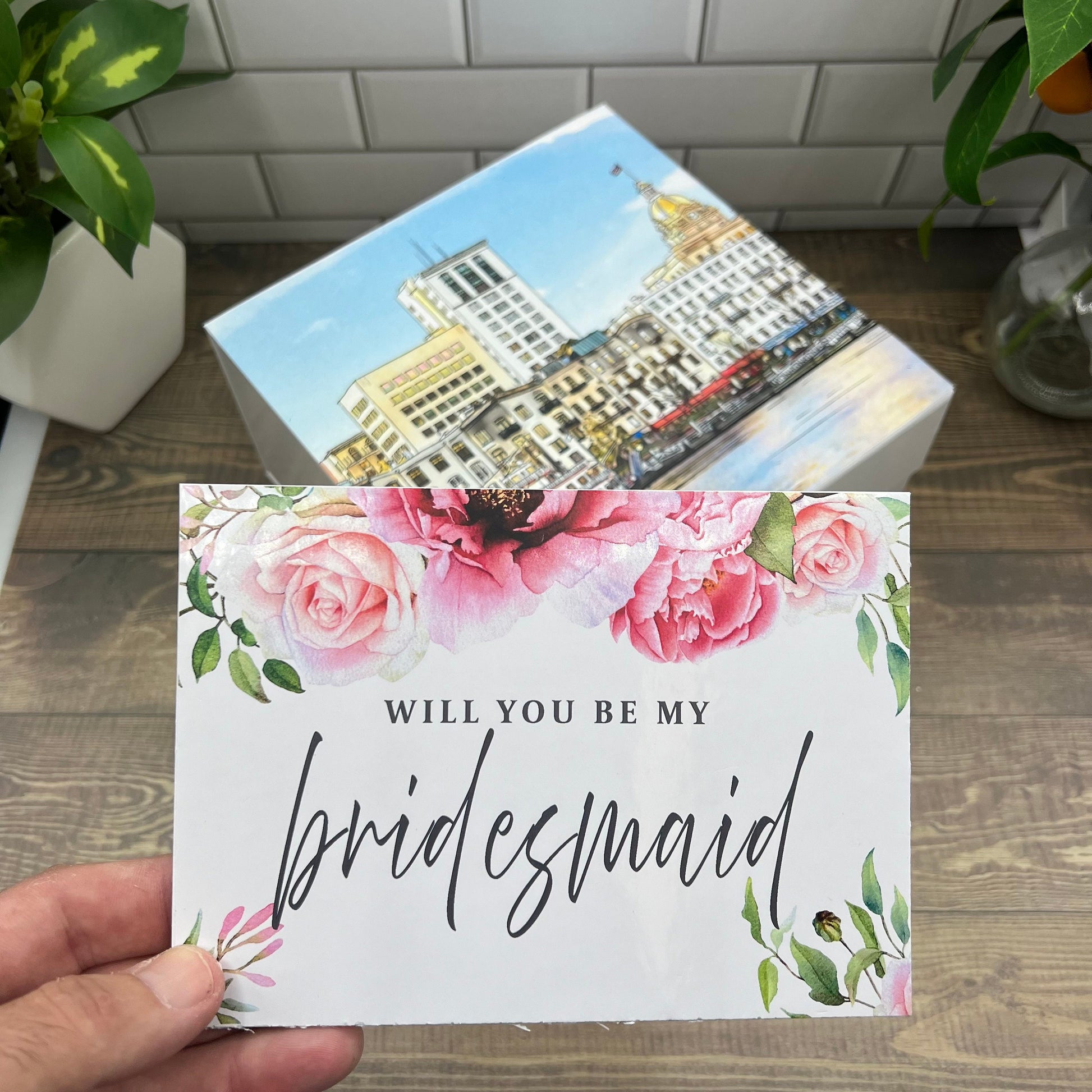 Personalized Custom Bridesmaid Proposal Gift Box - featuring Savannah Georgia - Will you be my Bridesmaid - Will you be my Maid of Honor