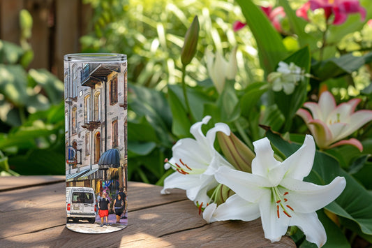 Savannah Georgia 20 ounce Tumbler | River Street | Savannah Art | Savannah Georgia Gift | Historic Savannah River Street | Watercolor Art