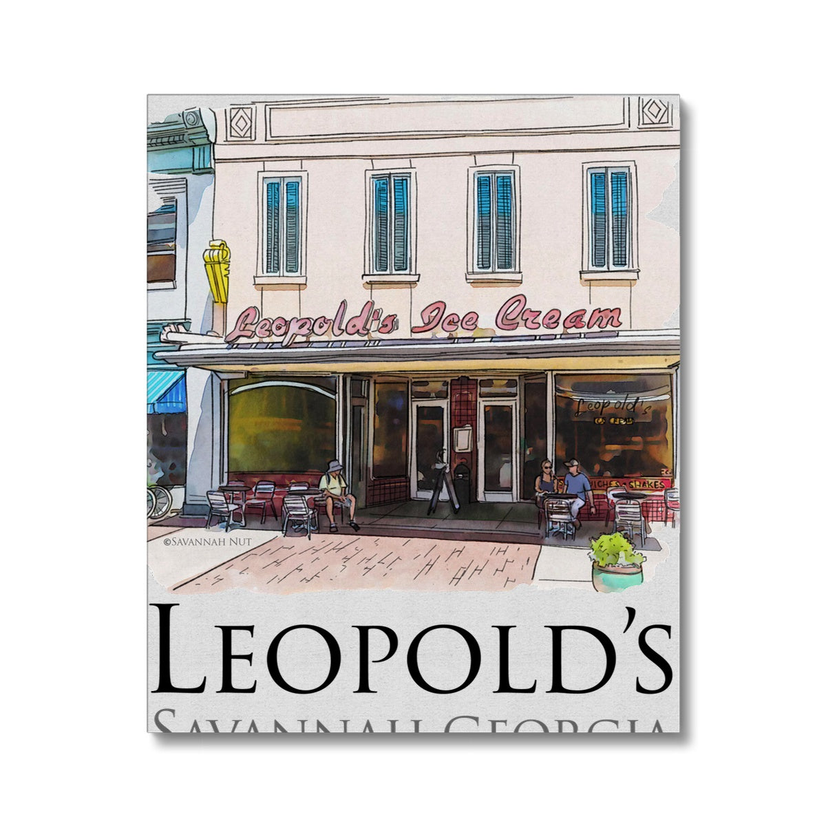 Leopold's Ice Cream Savannah Canvas