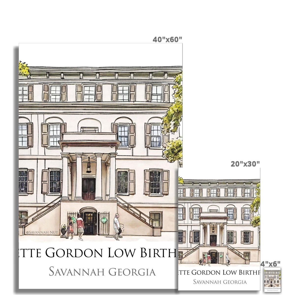 Juliette Gordon Low Birthplace Savannah Fine Art Print