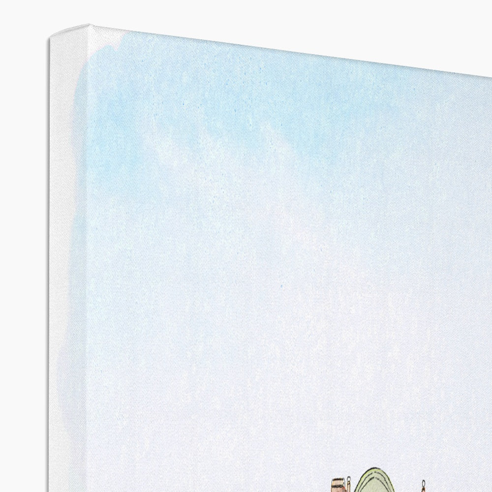 Charleston Rainbow Row Canvas