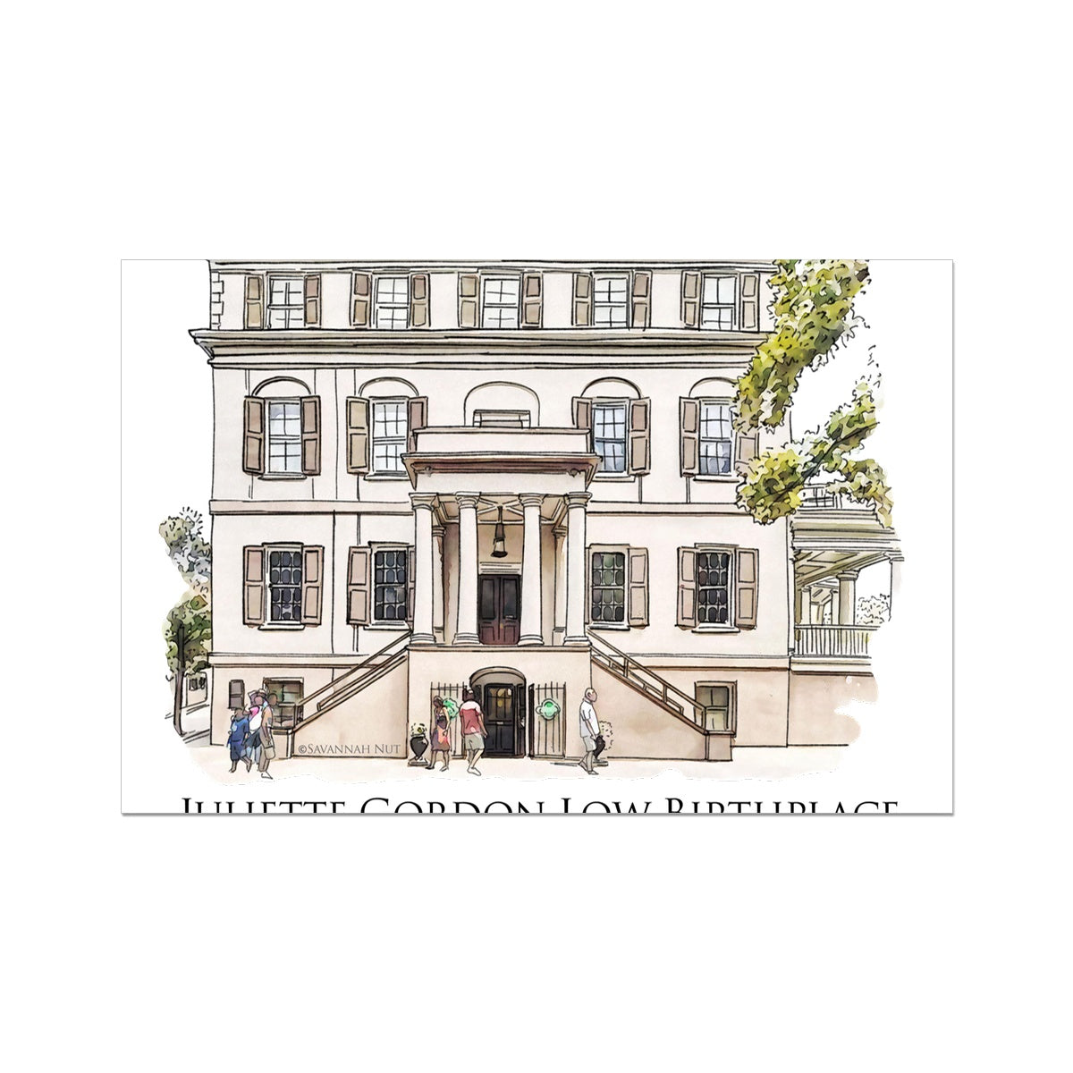 Juliette Gordon Low Birthplace Savannah Hahnemühle Photo Rag Print