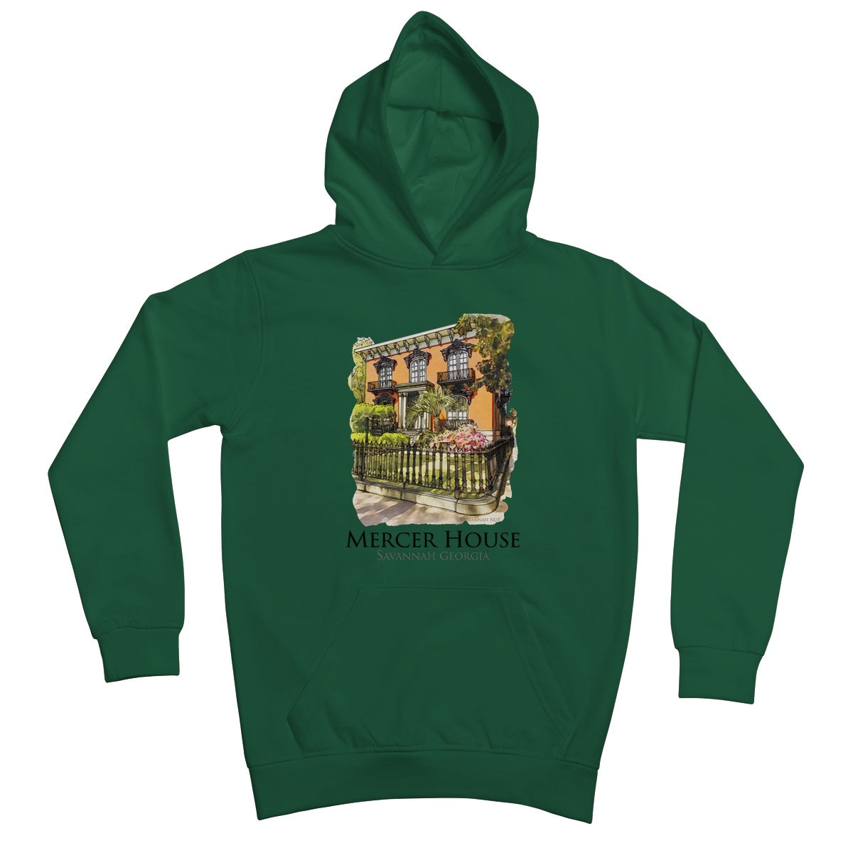 Mercer House Savannah Georgia Kids Hoodie