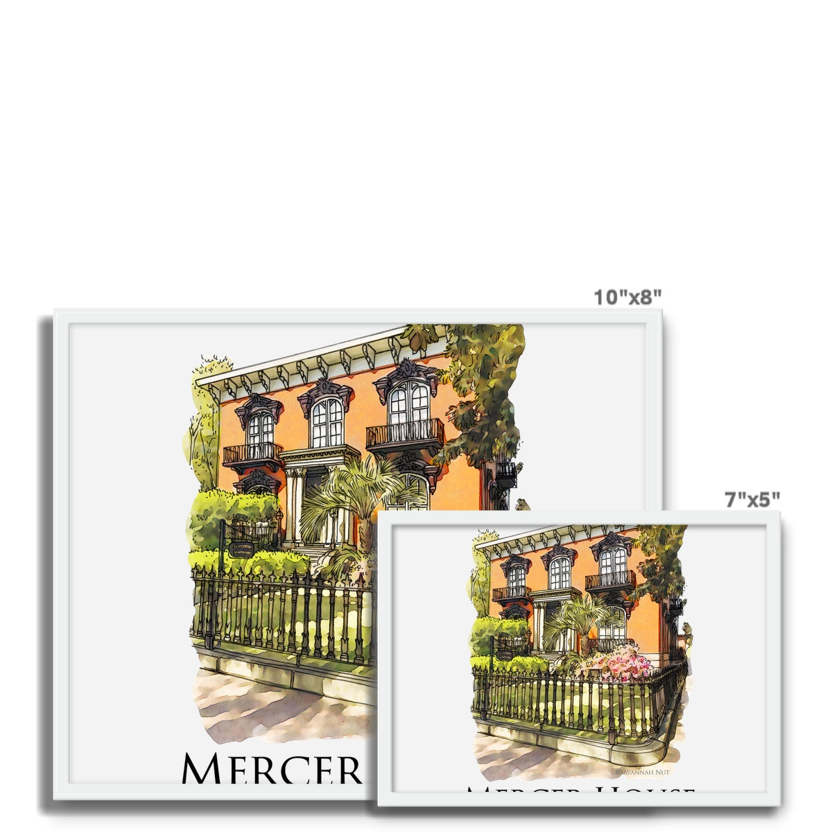 Mercer House Savannah Georgia Framed Photo Tile