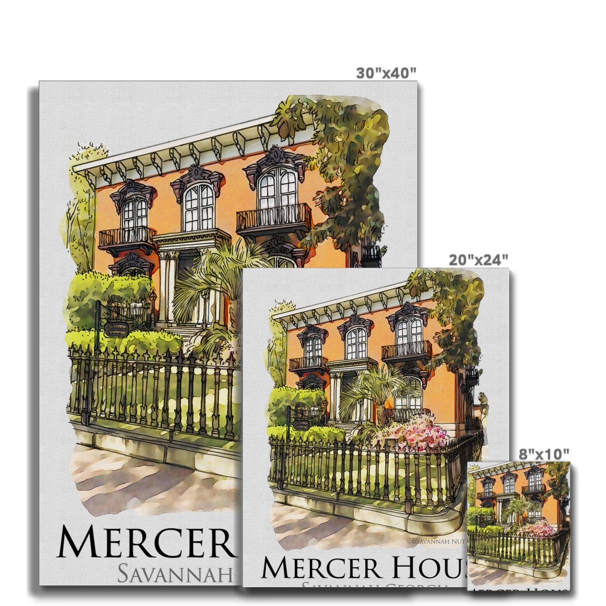 Mercer House Savannah Georgia Canvas