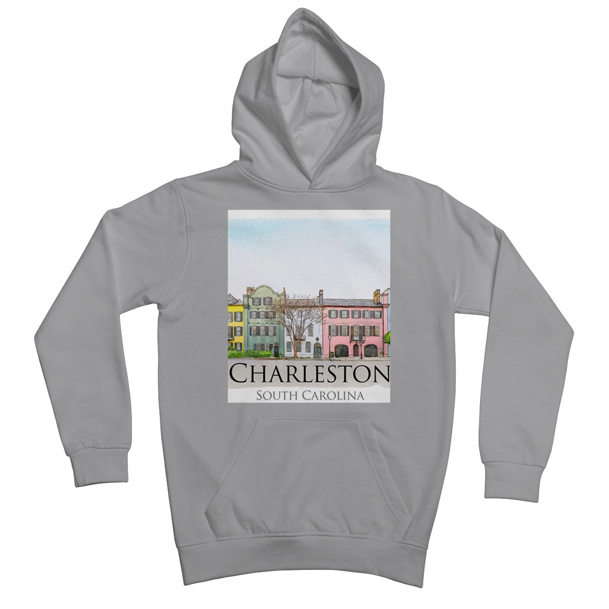 Charleston Rainbow Row Kids Hoodie