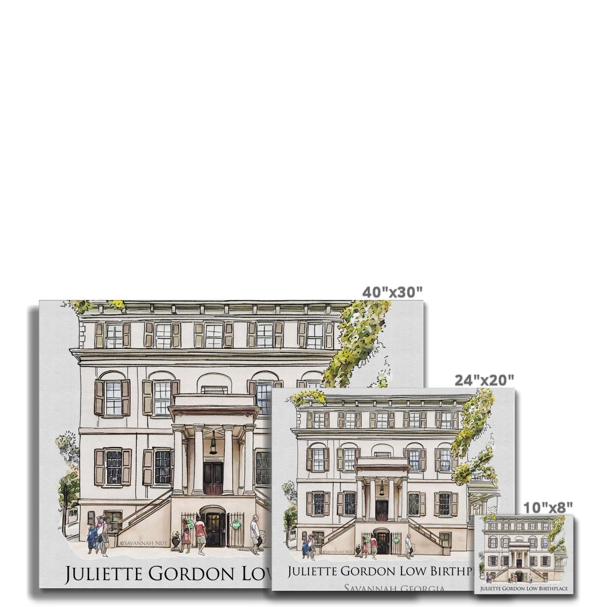 Juliette Gordon Low Birthplace Savannah Canvas