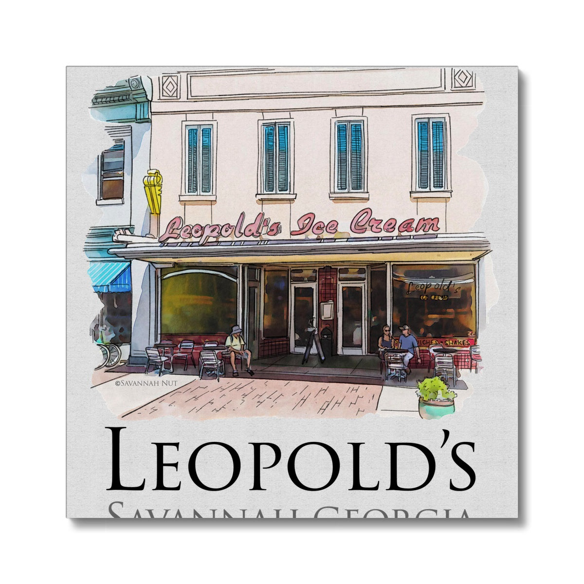 Leopold's Ice Cream Savannah Canvas