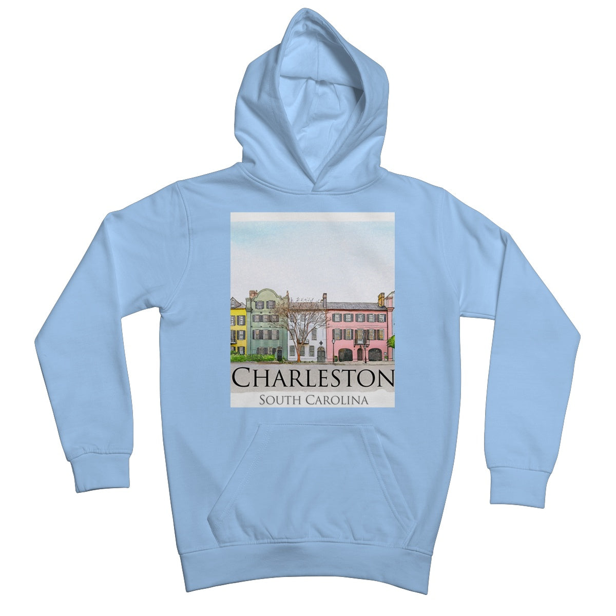 Charleston Rainbow Row Kids Hoodie