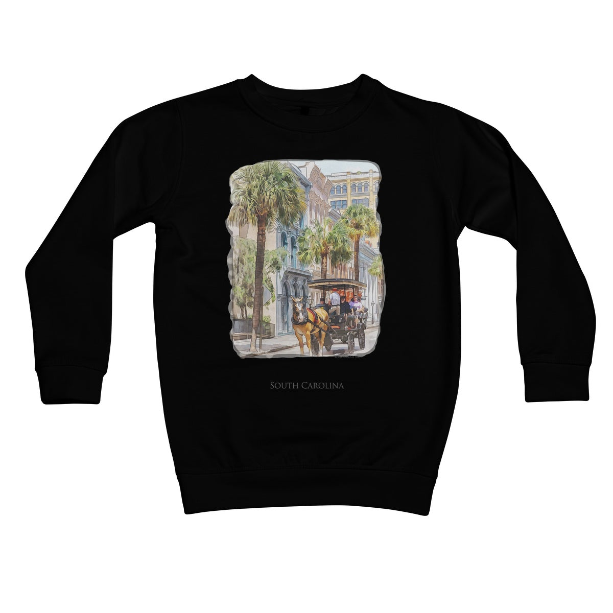 Charleston Carriage Tour Kids Sweatshirt