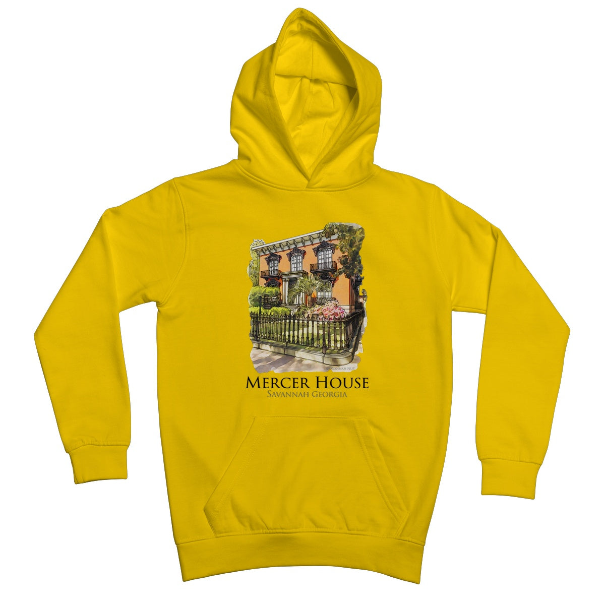 Mercer House Savannah Georgia Kids Hoodie