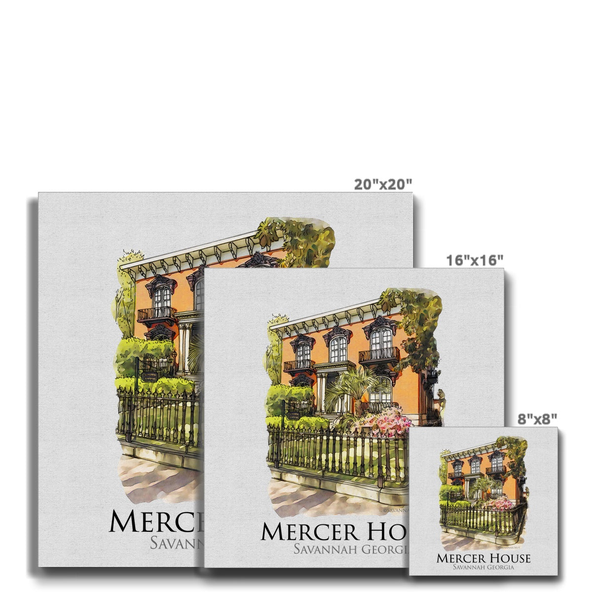 Mercer House Savannah Georgia Eco Canvas