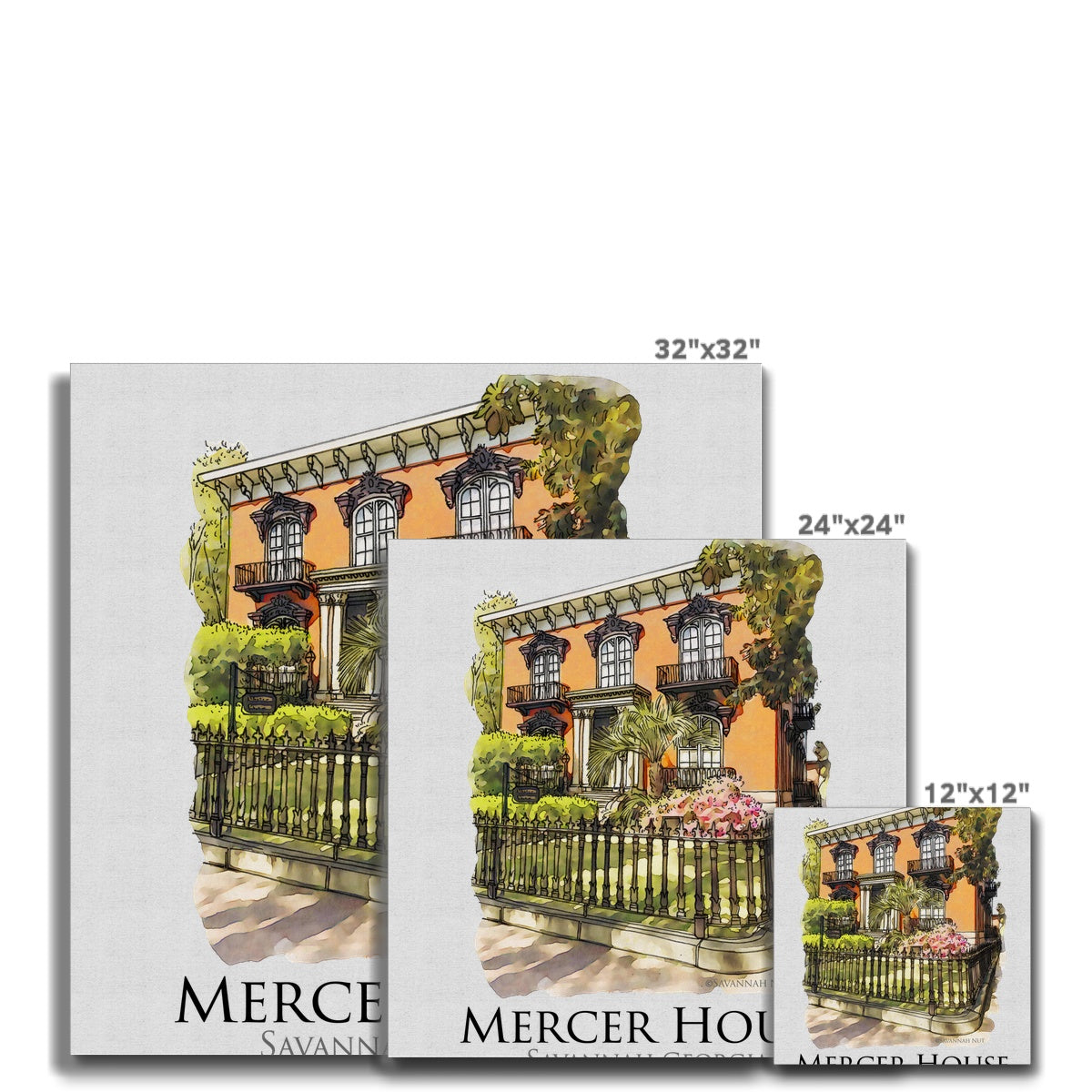 Mercer House Savannah Georgia Canvas