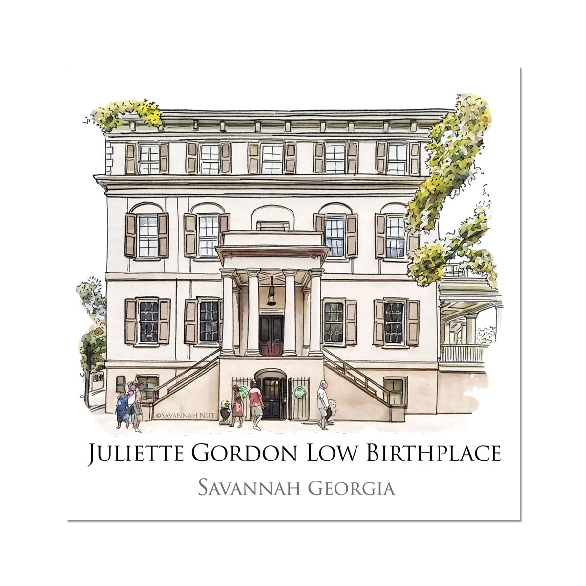 Juliette Gordon Low Birthplace Savannah Hahnemühle Photo Rag Print