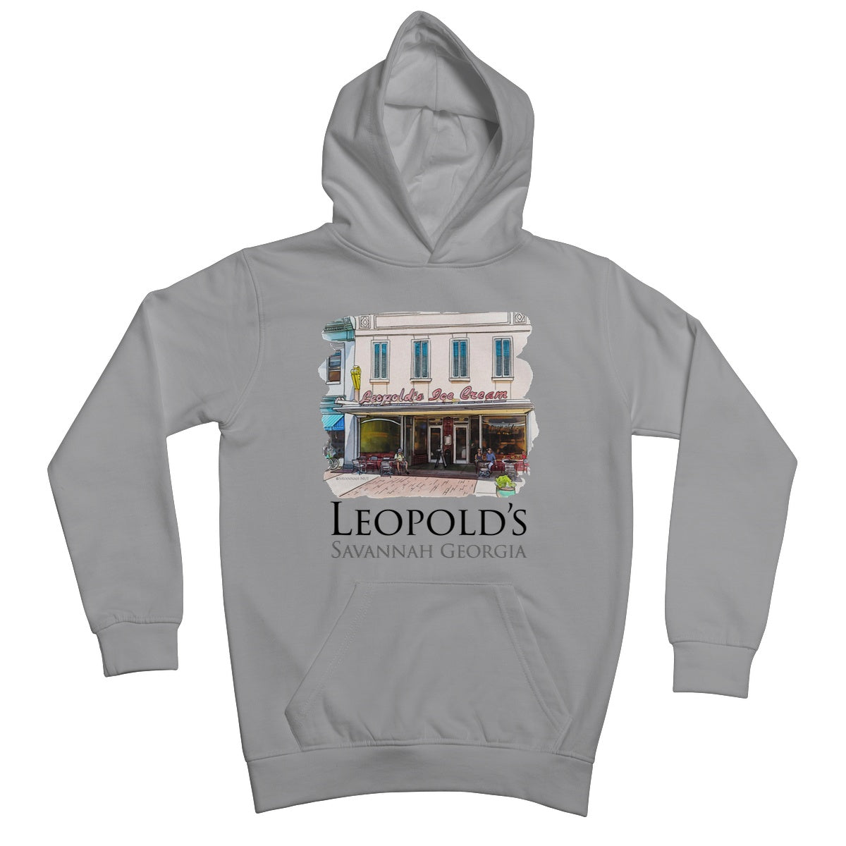 Leopold's Ice Cream Savannah Kids Hoodie