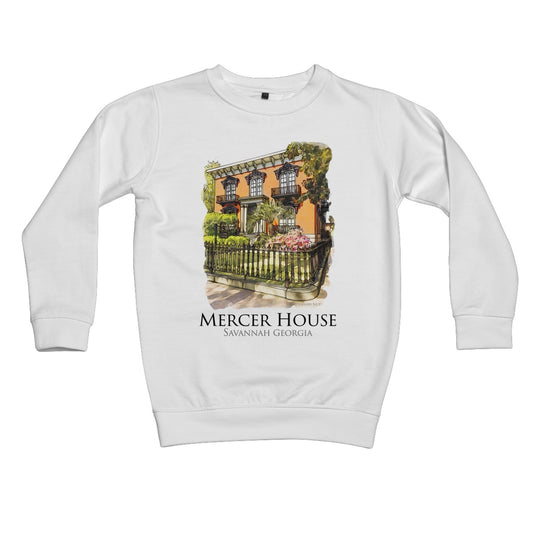 Mercer House Savannah Georgia Kids Sweatshirt