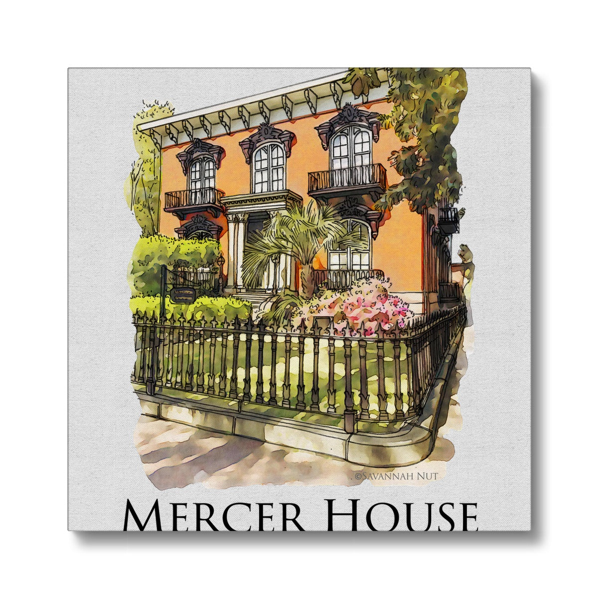 Mercer House Savannah Georgia Eco Canvas