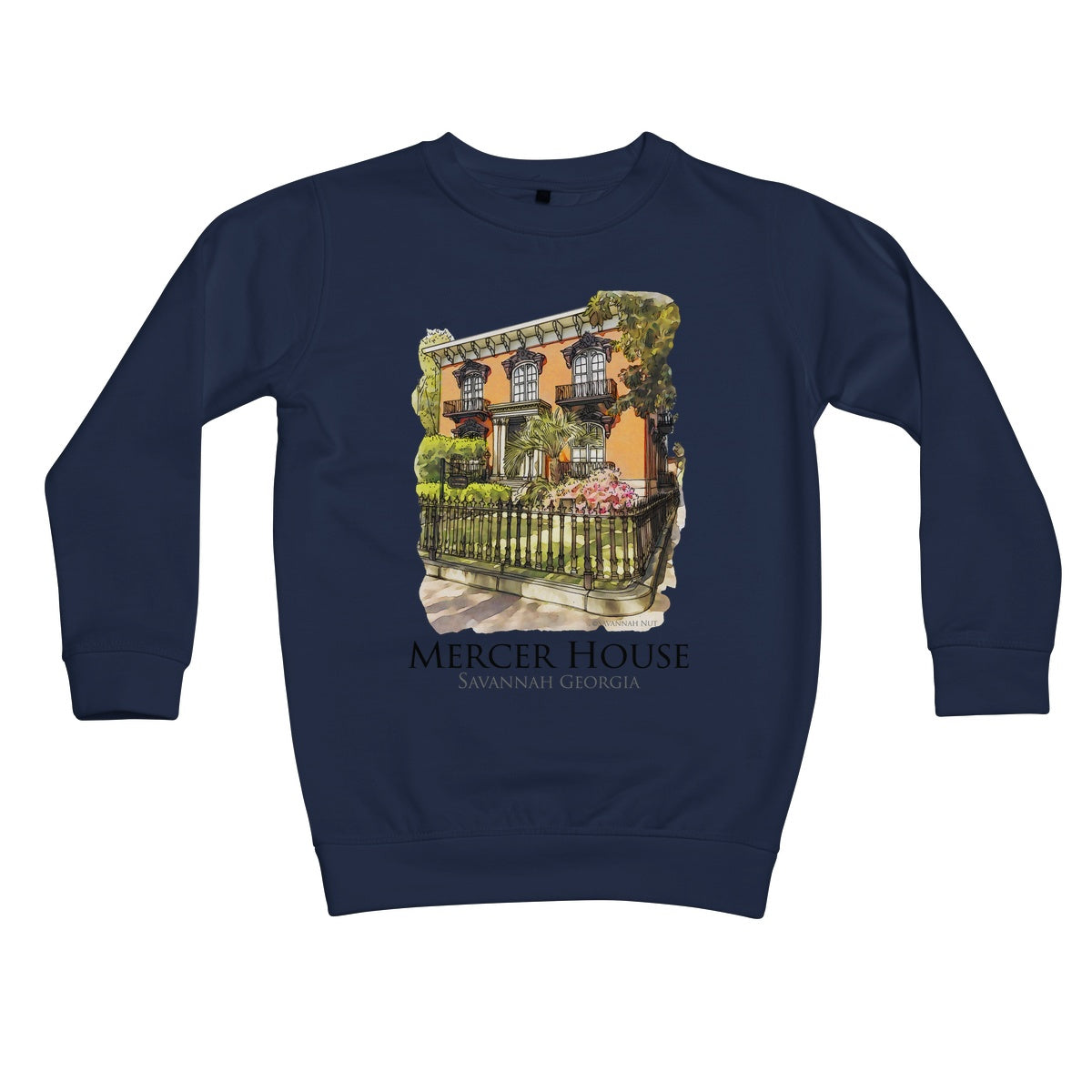 Mercer House Savannah Georgia Kids Sweatshirt