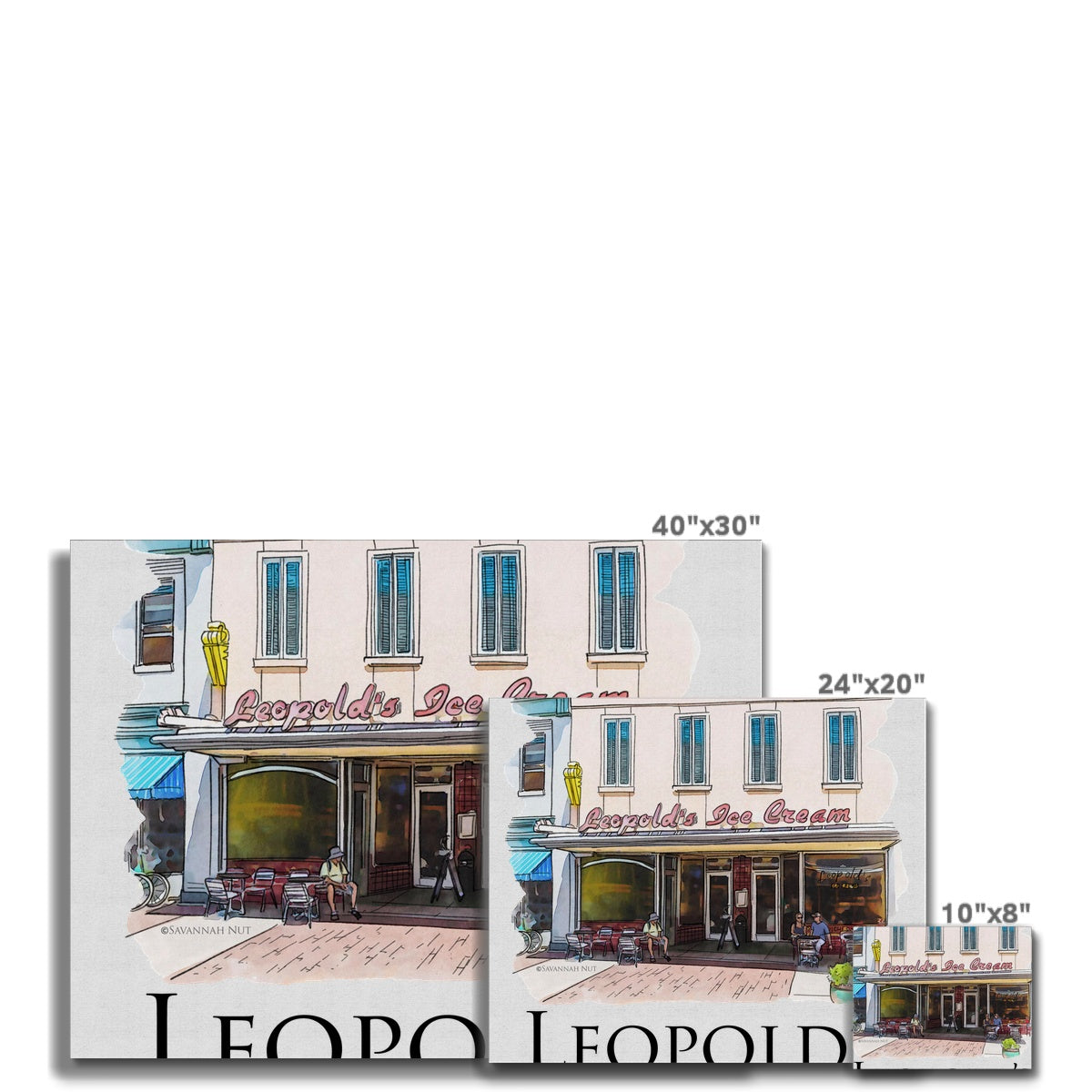 Leopold's Ice Cream Savannah Canvas