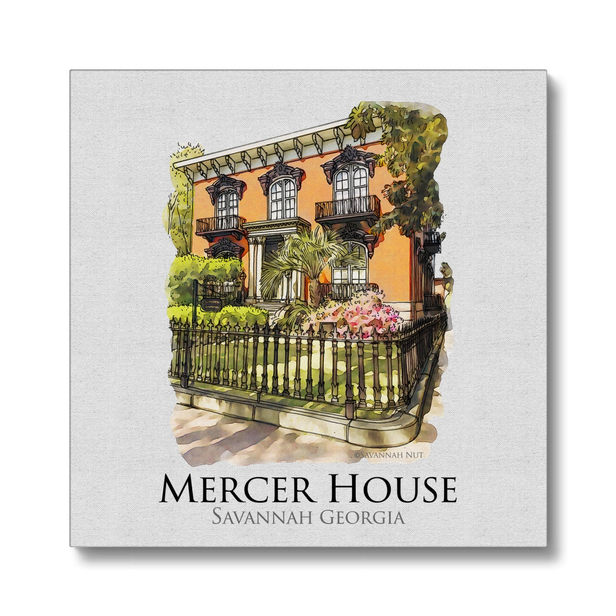 Mercer House Savannah Georgia Eco Canvas