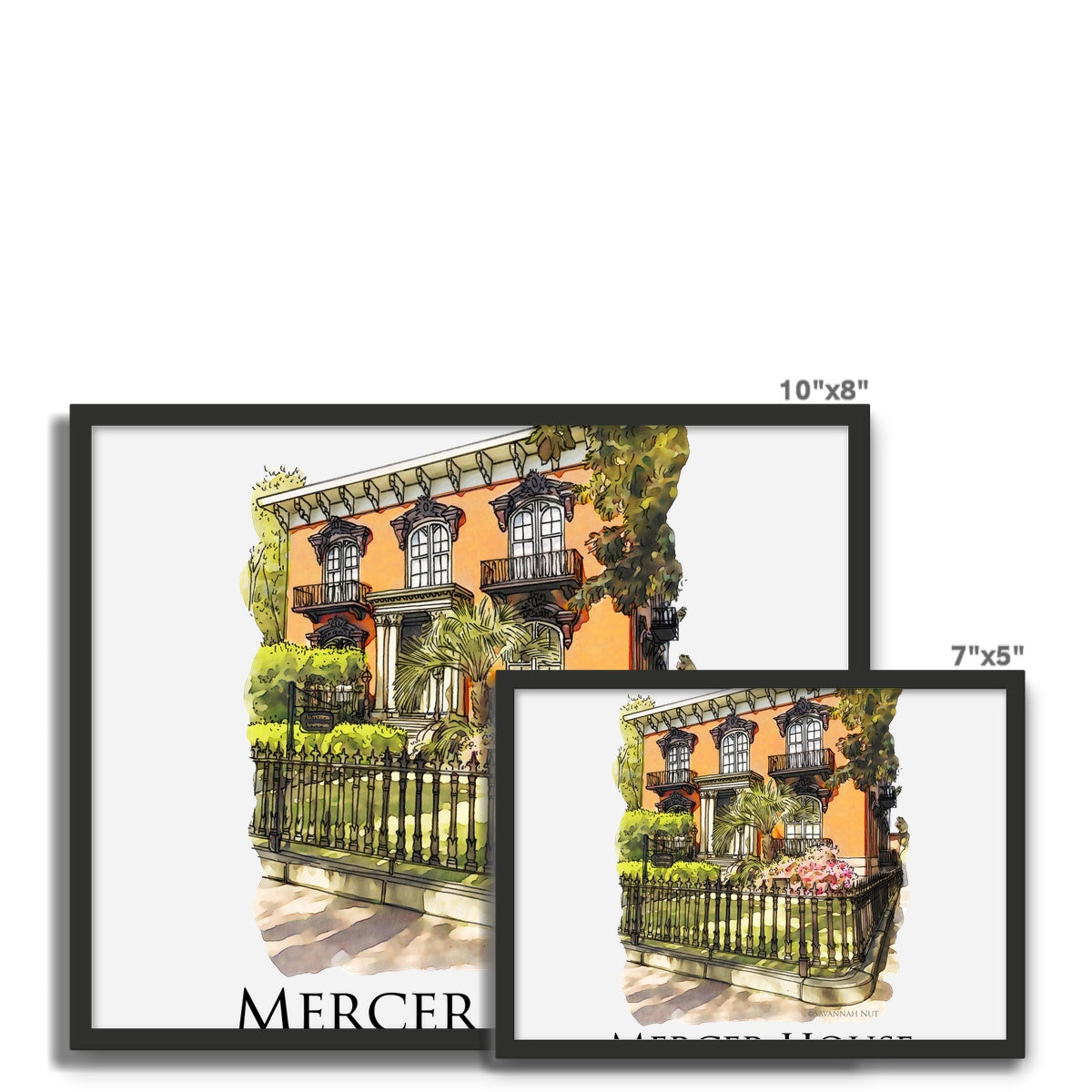 Mercer House Savannah Georgia Framed Photo Tile