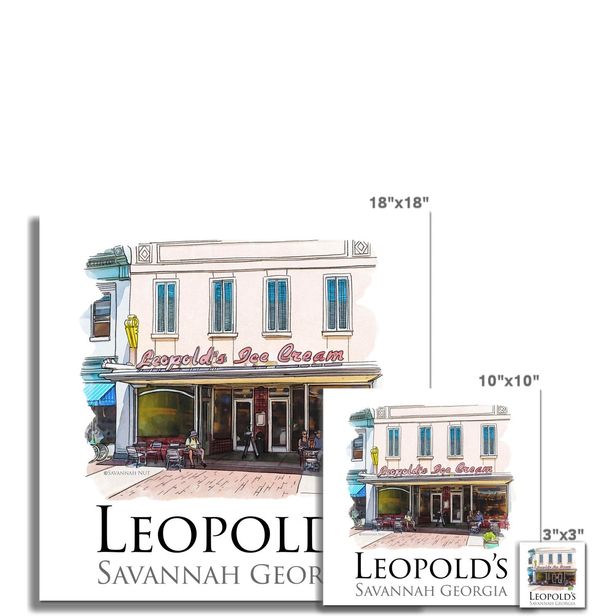 Leopold's Ice Cream Savannah C-Type Print