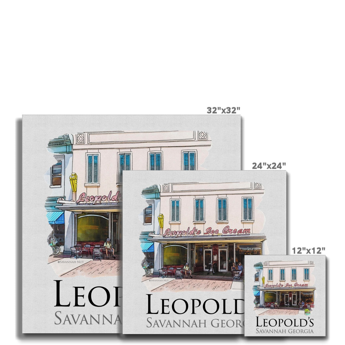 Leopold's Ice Cream Savannah Canvas