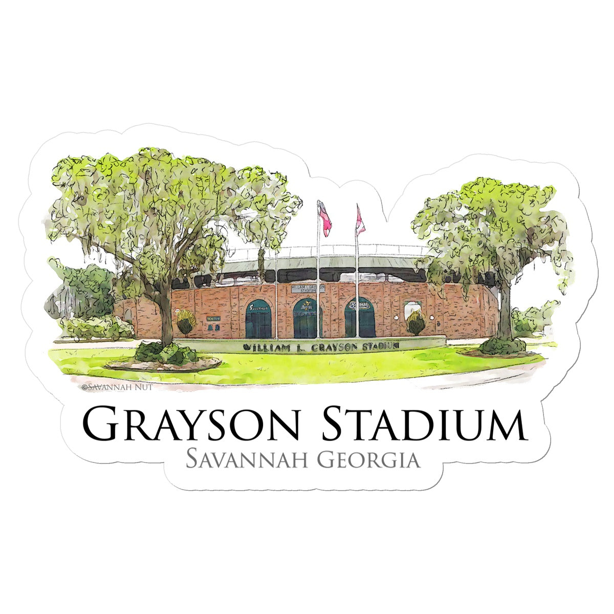 Grayson Stadium - Home of the Savannah Bananas Sticker