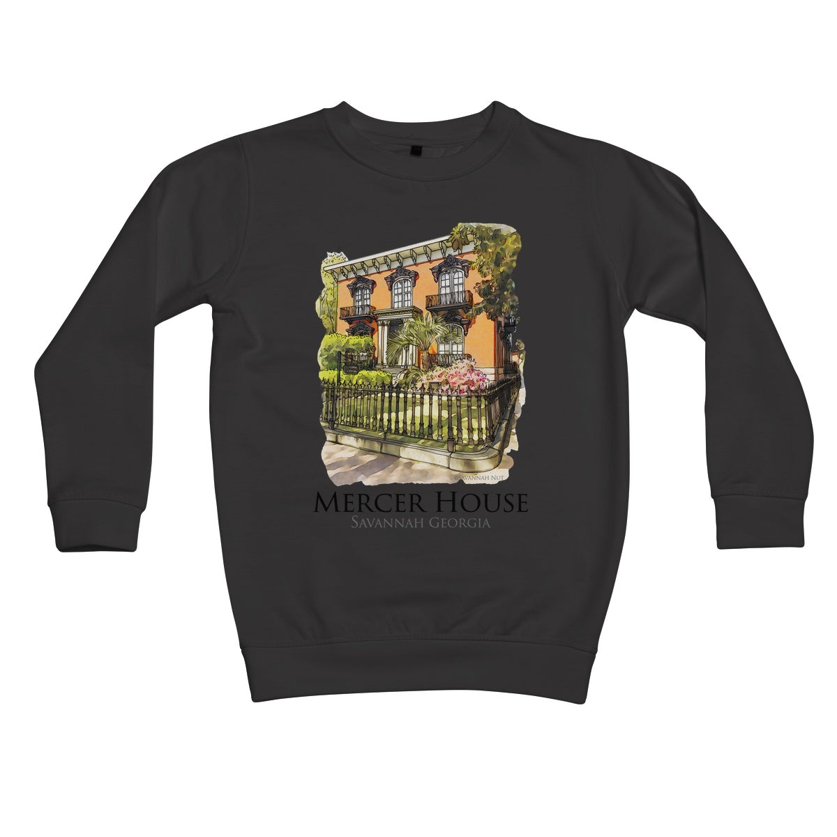 Mercer House Savannah Georgia Kids Sweatshirt