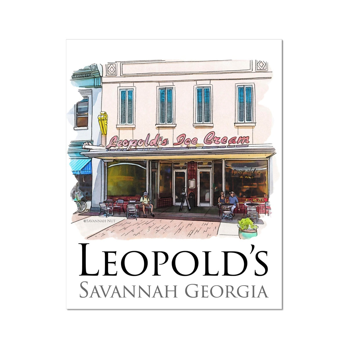 Leopold's Ice Cream Savannah C-Type Print