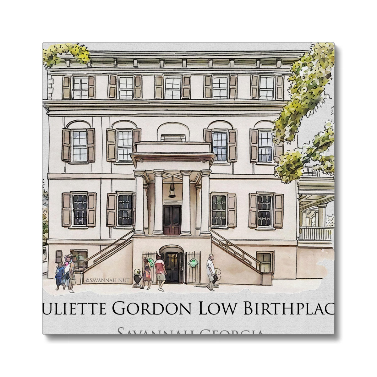 Juliette Gordon Low Birthplace Savannah Canvas