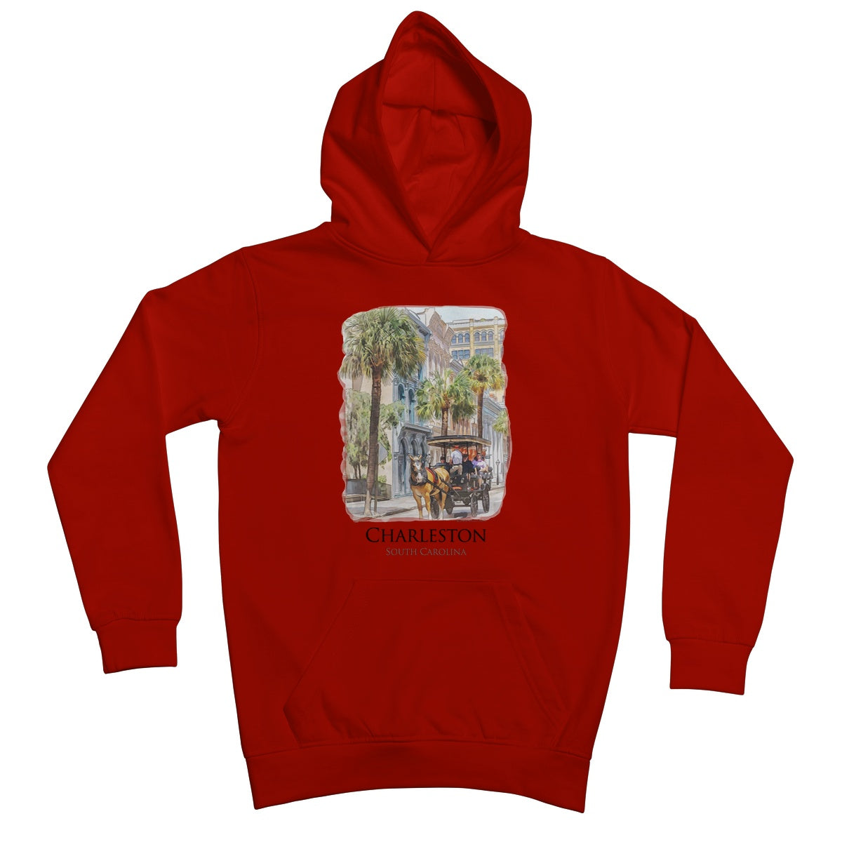 Charleston Carriage Tour Kids Hoodie