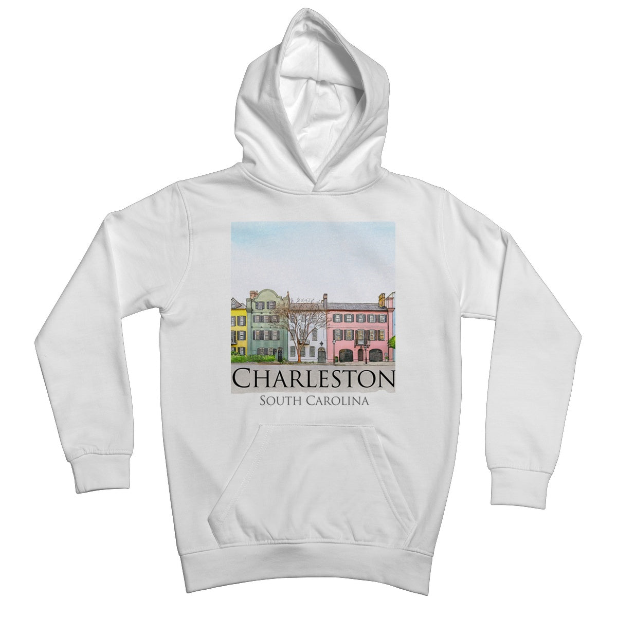 Charleston Rainbow Row Kids Hoodie