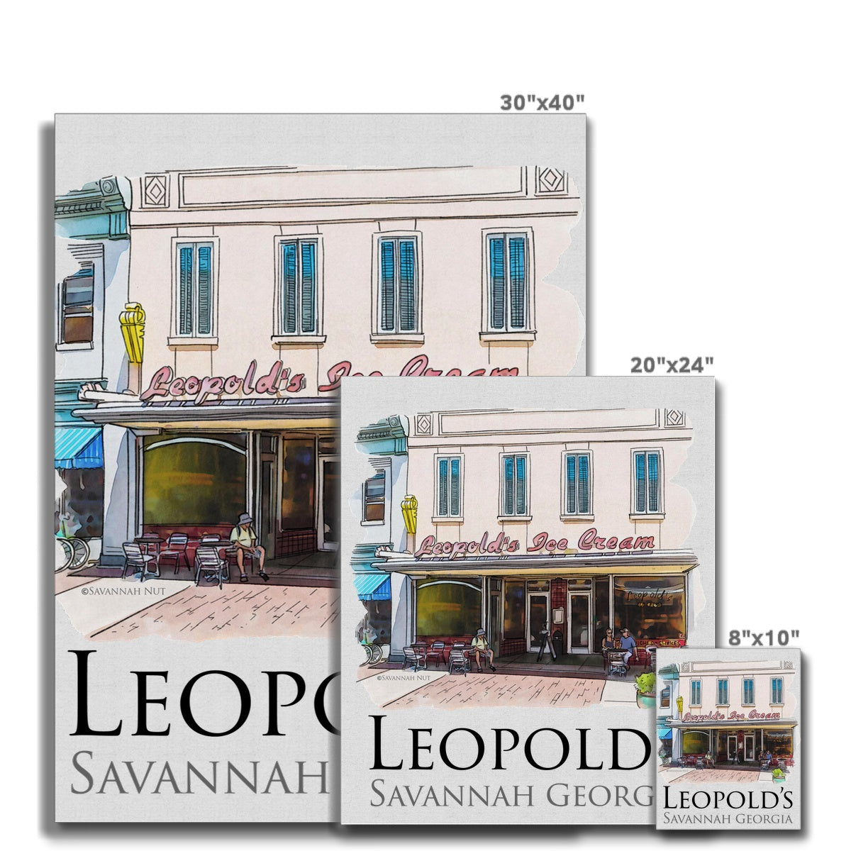 Leopold's Ice Cream Savannah Canvas