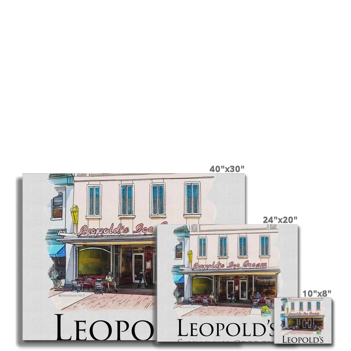 Leopold's Ice Cream Savannah Canvas