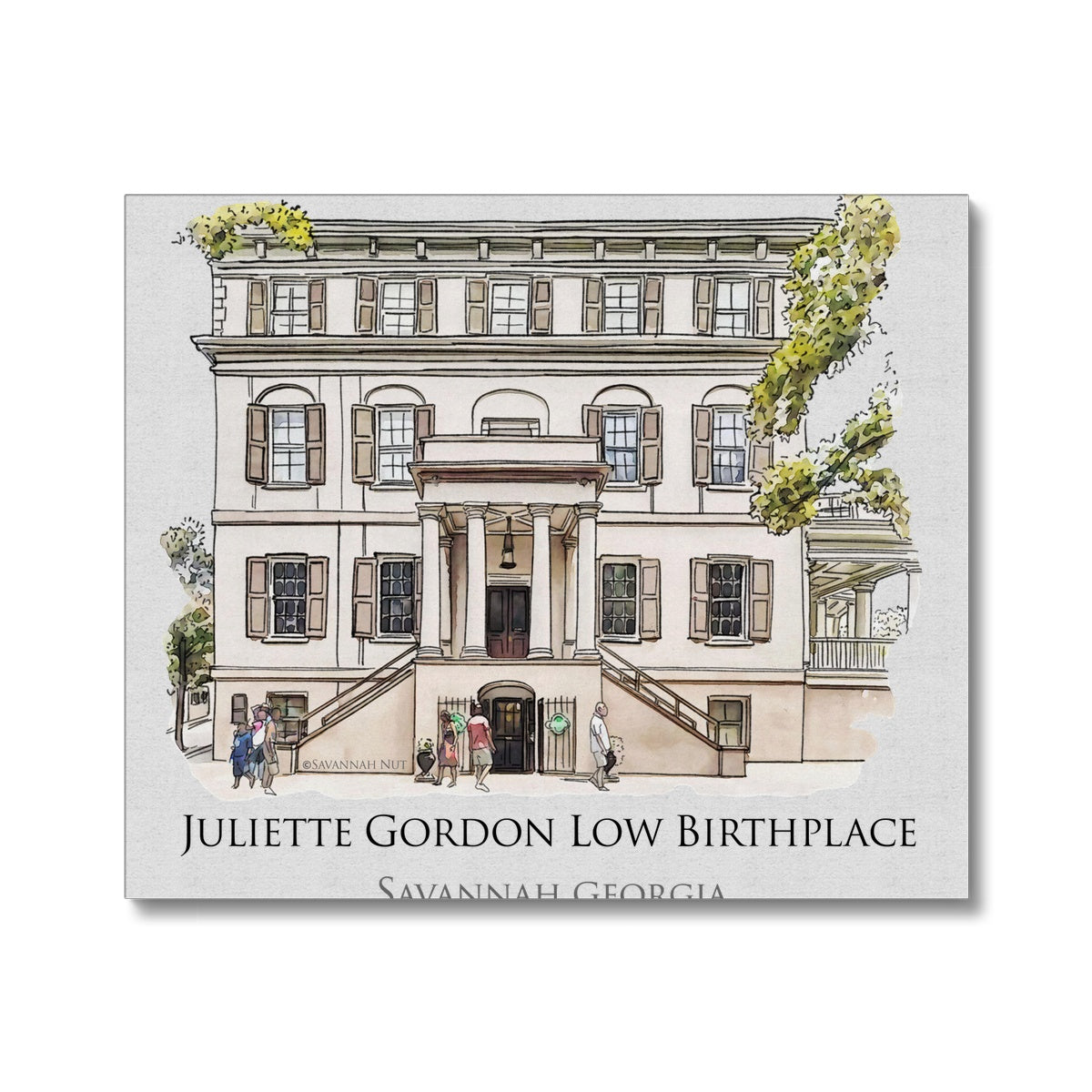 Juliette Gordon Low Birthplace Savannah Canvas