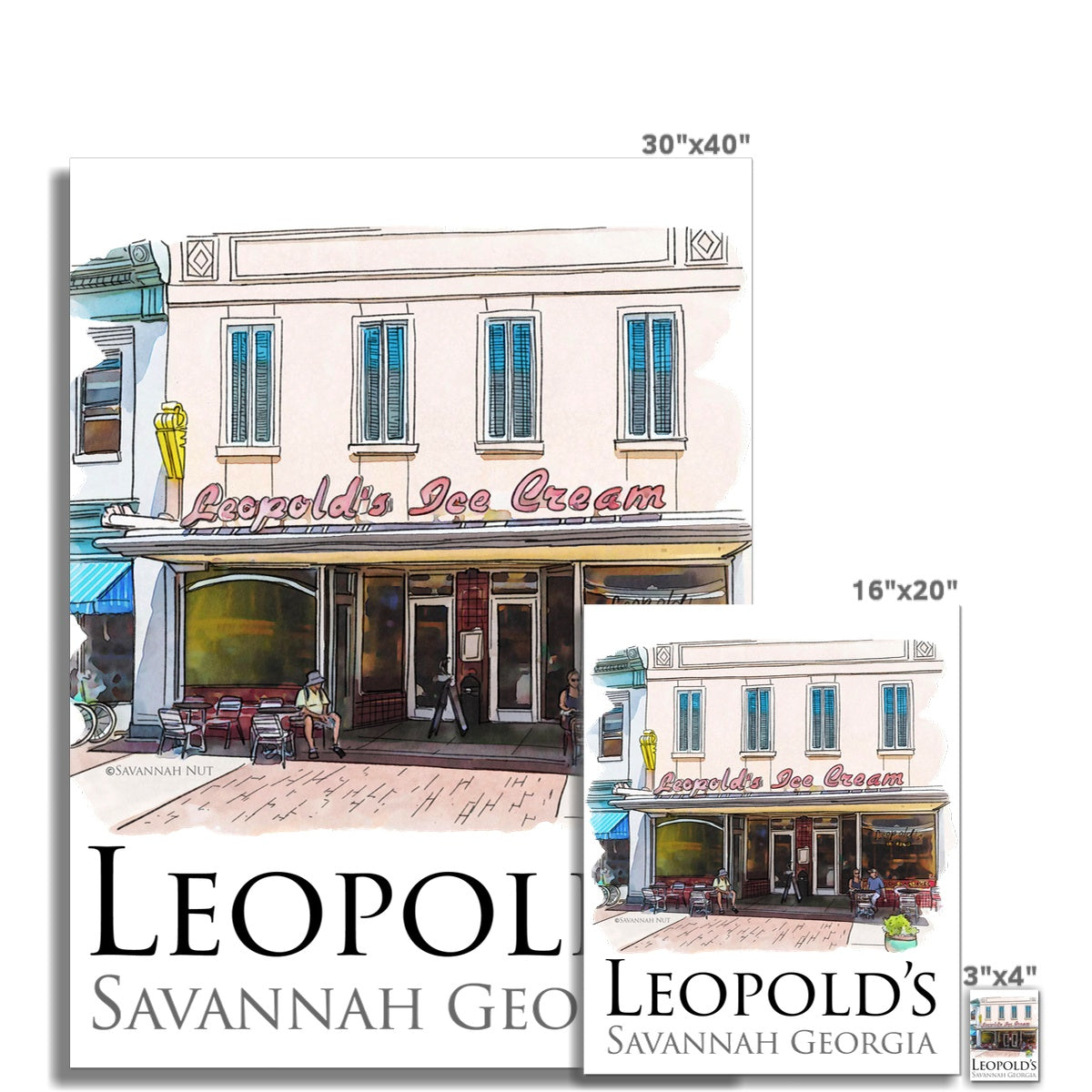 Leopold's Ice Cream Savannah C-Type Print