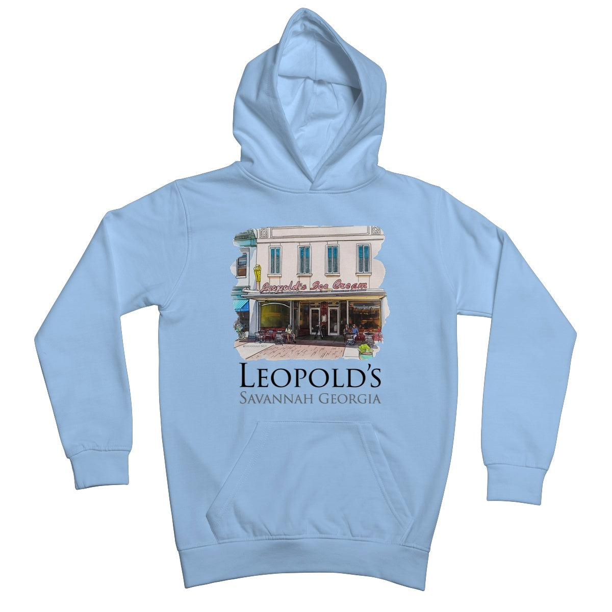 Leopold's Ice Cream Savannah Kids Hoodie