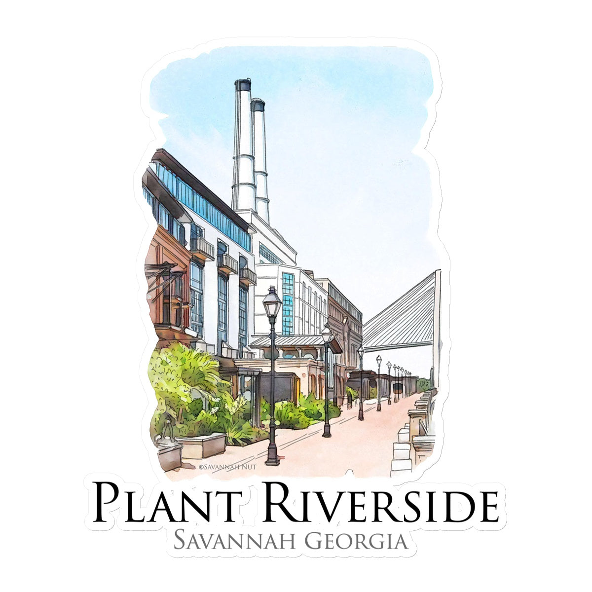 Plant Riverside Savannah Sticker