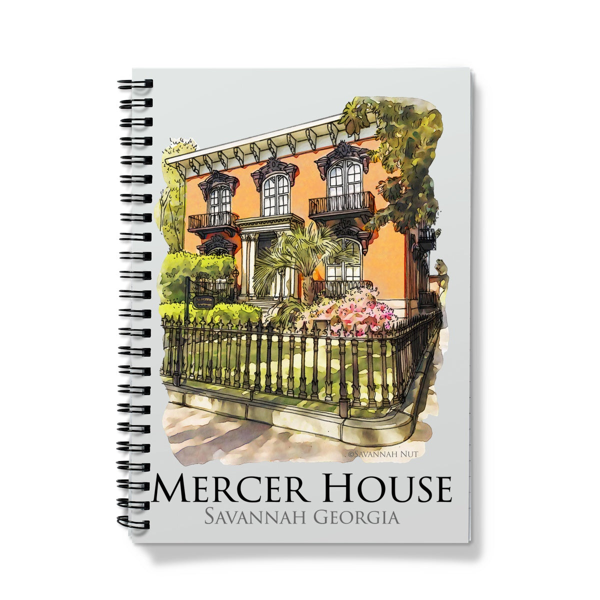 Mercer House Savannah Georgia Notebook