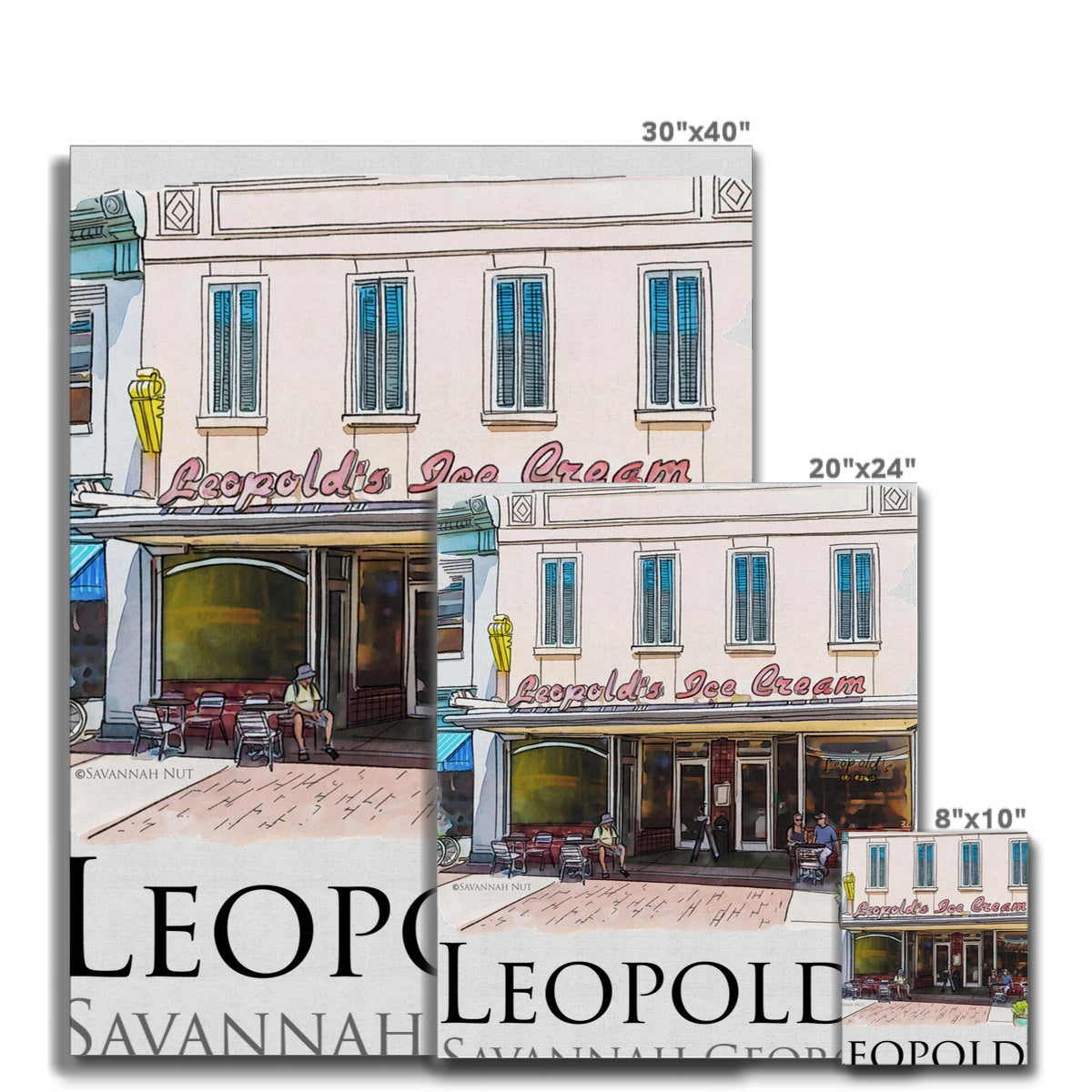 Leopold's Ice Cream Savannah Canvas