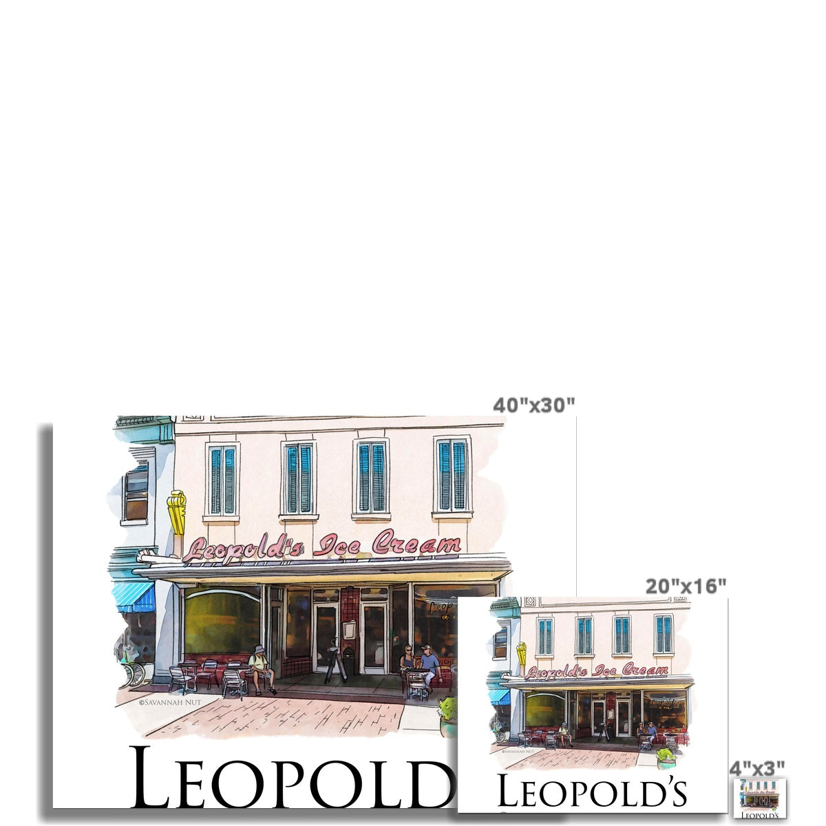 Leopold's Ice Cream Savannah C-Type Print