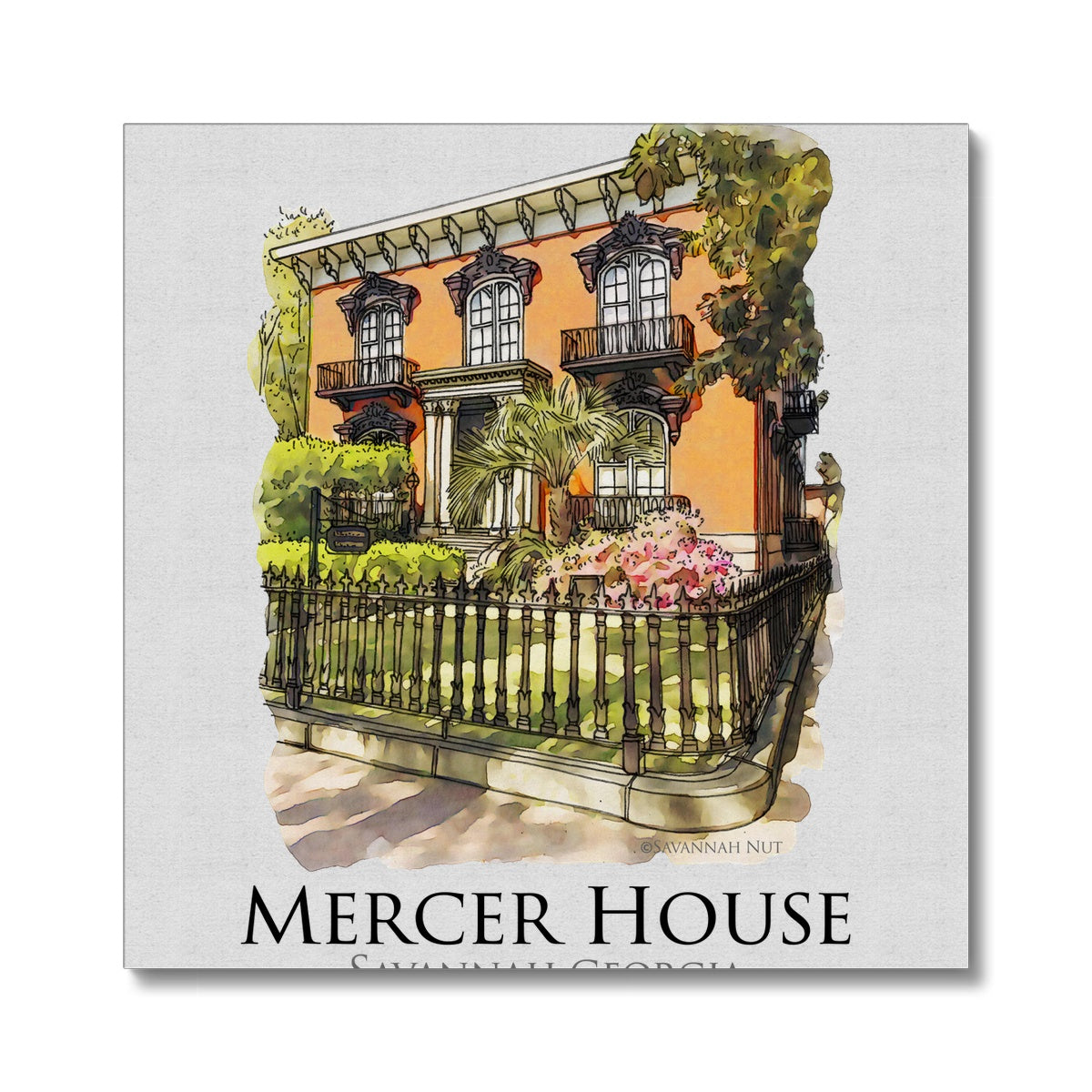 Mercer House Savannah Georgia Canvas