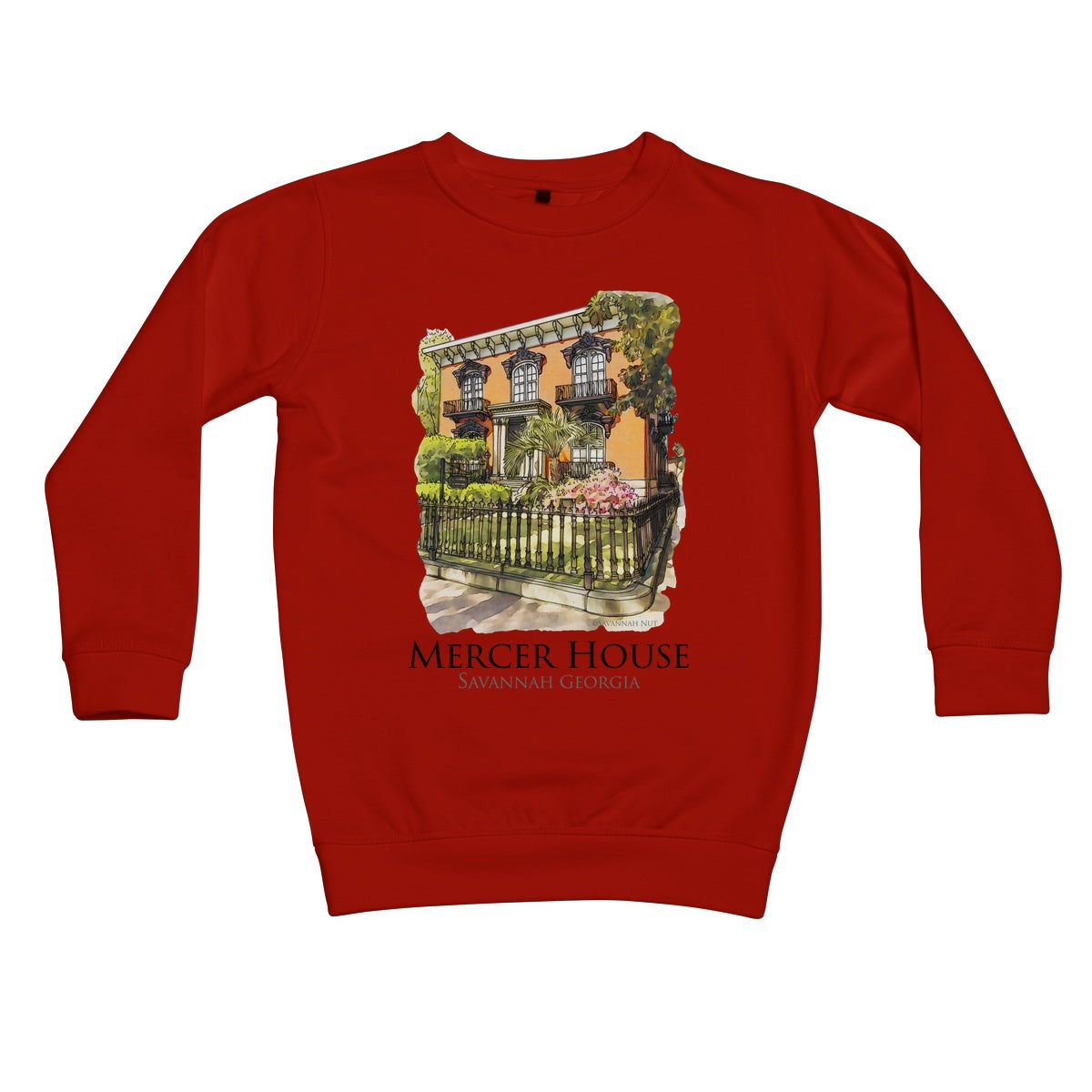 Mercer House Savannah Georgia Kids Sweatshirt