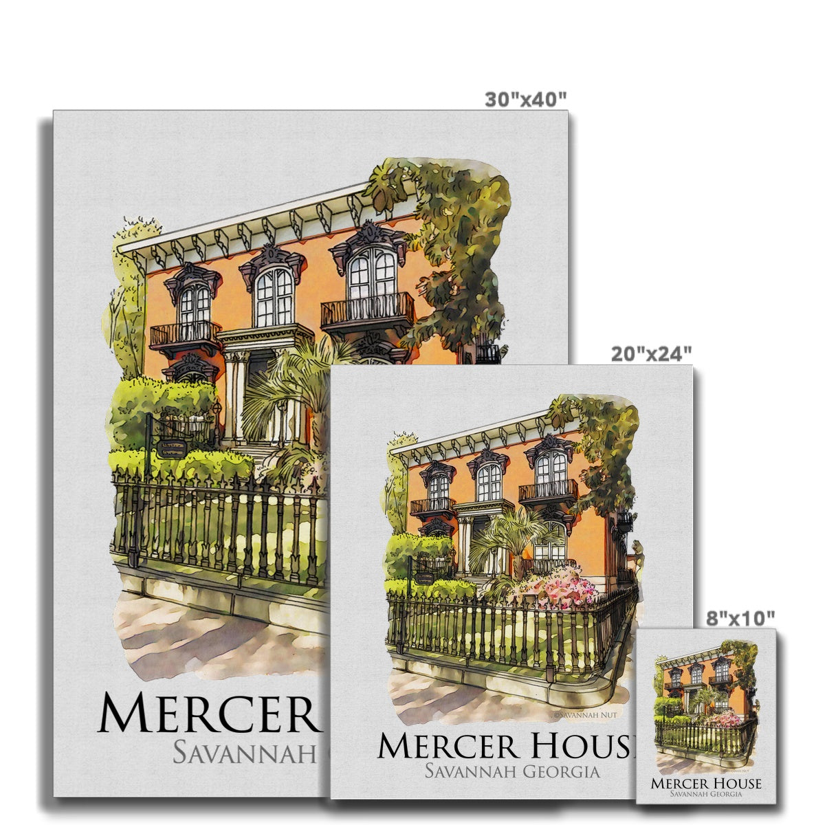 Mercer House Savannah Georgia Canvas